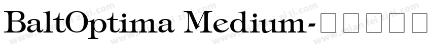 BaltOptima Medium字体转换